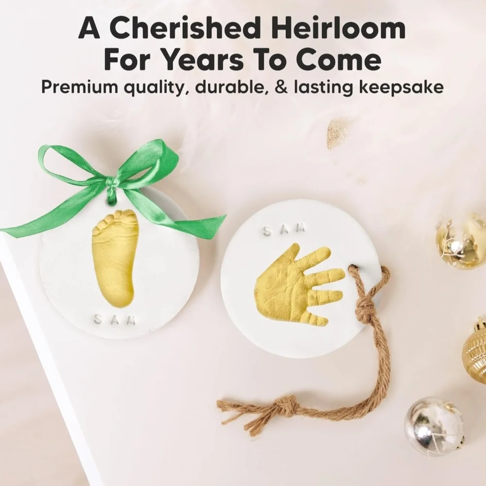 Gold‎ Hand and Footprint Ornaments KIT